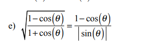 Verifying The Following Identities 1