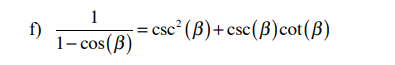 Verifying The Following Identities 1