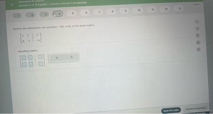 2 En 3 5 6 7 8 10 11 12 13 Write The Augmented Matrix For The Given System The Rows Of The Augmented Matrix Should Be I 4