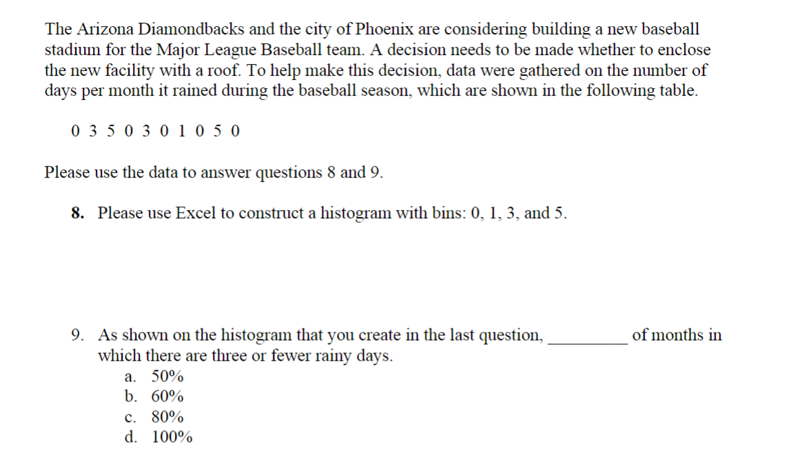 The Arizona Diamondbacks And The City Of Phoenix Are Considering Building A New Baseball Stadium For The Major League Ba 1