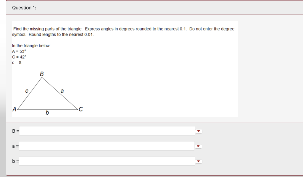 Please Solve The Aas Triangle 1