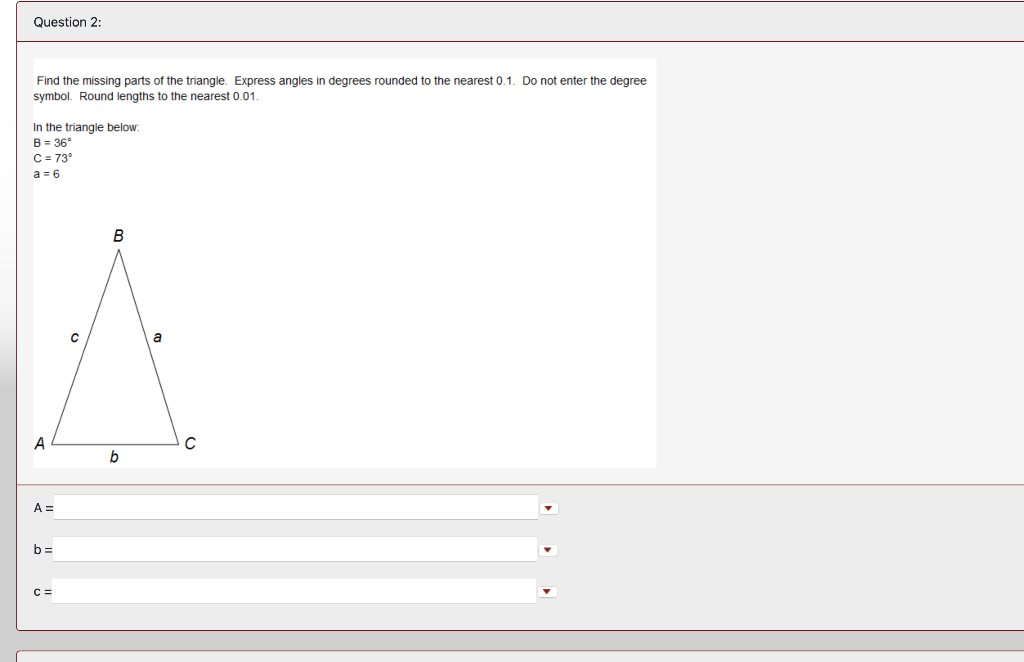 Please Solve The Aas Triangle 1