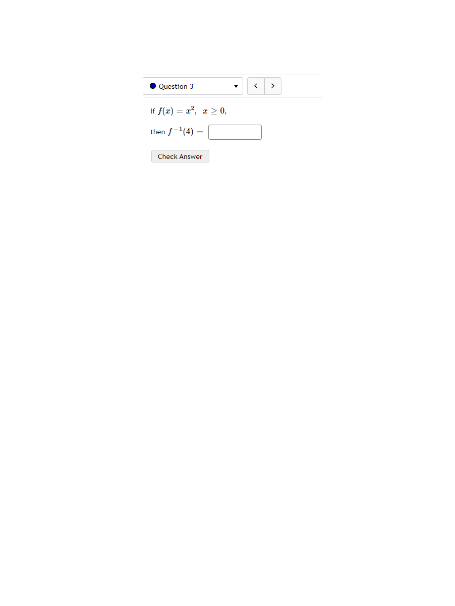Question 3 If F 0 X2 3 0 Then F 4 Check Answer 1