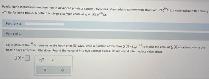 Painful Bone Metastases Are Common In Advanced Prostate Cancer Physicians Often Order Treatment With Strontium 89csr 1