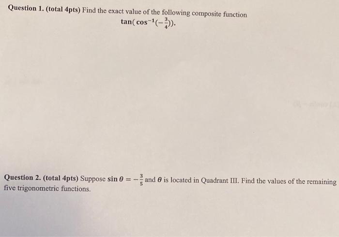 4 Question 4 Total 6pts Apply The Pythagorean Theorem To Find The Length Of The Missing Side Of The Following Right T 3