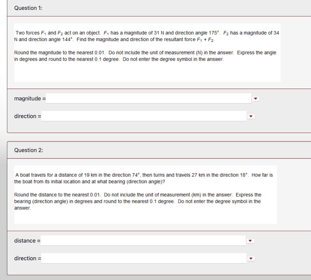 Vector Polar Coordinates Please Please Answer Both Questions Id Appreciate It So So Much Thank You 1