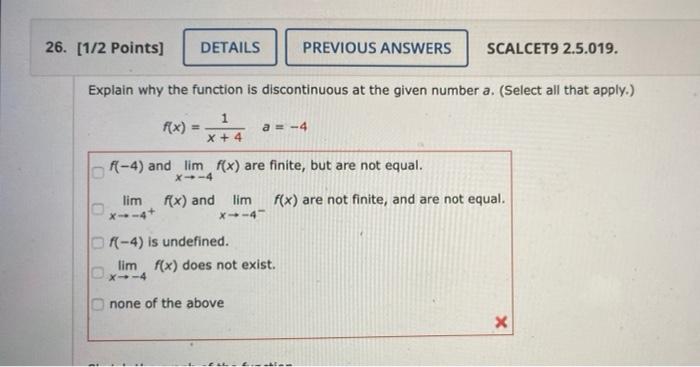 41 2 11 Points Details Example 4 Video Example Find The Derivative Of The Function F X X2 9x 2 At The Numbers 3