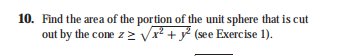 1 Find The Surface Area Of The Unit Sphere S Represented Parametrically By Dscr Where D Is The Rectangle 0 27 0 2