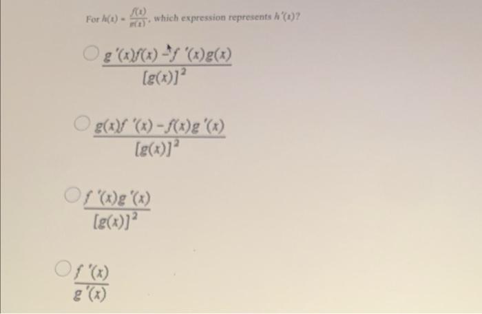 For D Which Expression Represents 1 Og X X 8 X G X G X O G X X X G X P X Of X G X G X 1