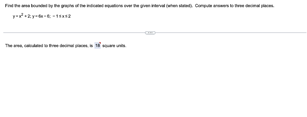 Find The Area Bounded By The Graphs Of The Indicated Equations Over The Given Interval When Stated Compute Answers To 1