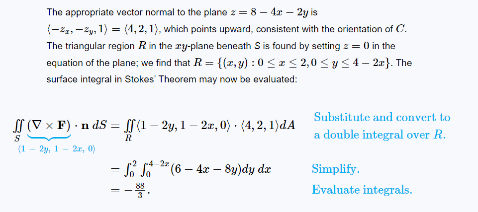 The Appropriate Vector Normal To The Plane Z 8 4 X 2y Is 22 Zy 1 4 2 1 Which Points Upward Consisten 1