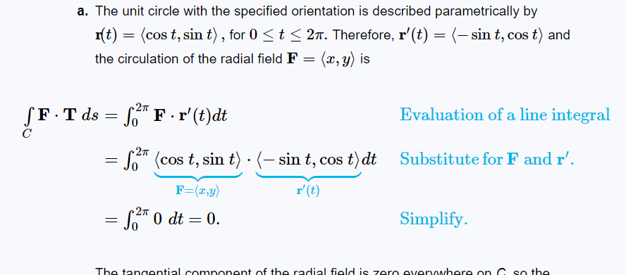 A The Unit Circle With The Specified Orientation Is Described Parametrically By R T Cost Sin T For 0 T 27 The 1