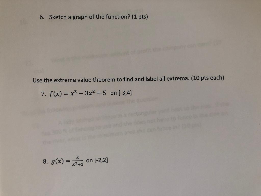 Math 201 Practice Test Name In The Following Problems Answer The Questions Using The Fact That F X Vx2 1 F X 2