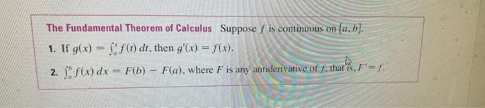 3 4 3 Fundamental Thm Use Part 1 Of The Fundamental Theorem Of Calculus To Find The Derivative Of G X2 4 Dx 2