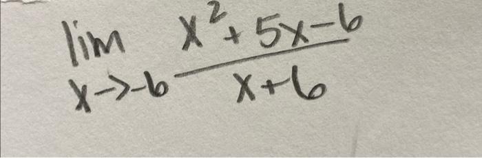 Lim X 5x B X B X 6 X 6 1