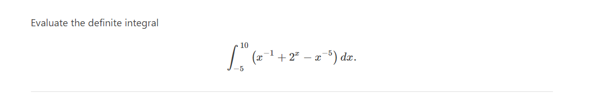 Evaluate The Definite Integral 2 2 Dr X X 5 2 5 1