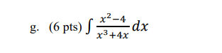 G 6 Pts S X2 4 Dx X3 4x 1