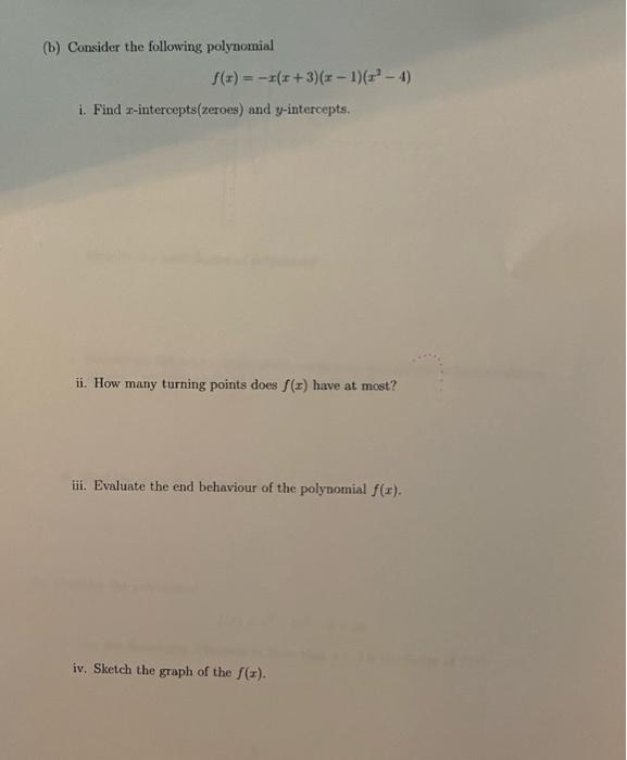 6 A 10 Points Find The Degree Leading Term Leading Coefficient Of The Polynomial X 1 R 2 X 1 B Co 2