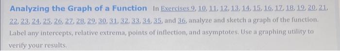 Analyzing The Graph Of A Function In Exercises 9 10 11 12 13 14 15 16 17 18 19 20 21 22 23 24 25 26 27 1