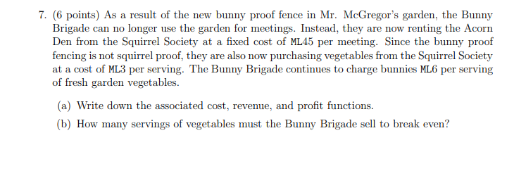 7 6 Points As A Result Of The New Bunny Proof Fence In Mr Mcgregor S Garden The Bunny Brigade Can No Longer Use The 1