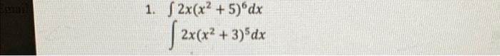 1 S 2x X2 5 Dx 2x X2 3 5dx Xz 1