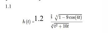 1 1 1 2 371 9 Cos 4t H T Vt2 10t Q 1 Use Logarithmic Differentiation To Find The First Derivative Of The Given 1
