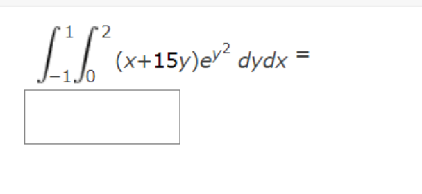2 L X X 15y Er2 Dydx 1