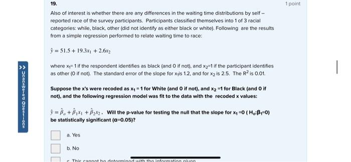 19 1 Point Acecno 0 Och Also Of Interest Is Whether There Are Any Differences In The Waiting Time Distributions By Se 1