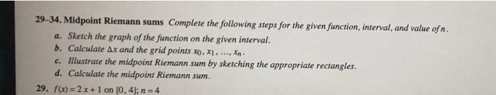 19 26 Left And Right Riemann Sums Complete The Following Steps For The Given Function Interval And Value Of N A Ske 2