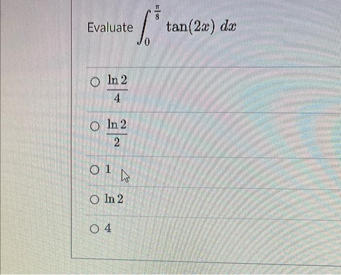 8 Evaluate Tan 29 Da O In 2 4 O In 2 2 O1 O In 2 O 4 1