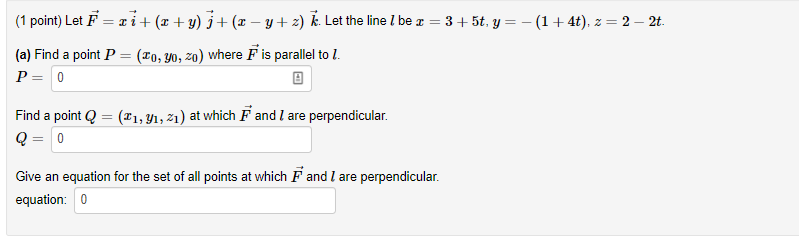 2 1 Point Let F Ri Q Y 3 Y 2 T Let The Line L Be X 3 5t Y 1 4t Z 2 2t A Find A Point P 1
