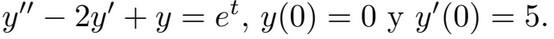Differential Equations Solve This Problem With Initial Values Using Laplace Transform 1