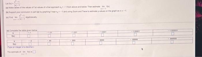 A Maketables Of The Values Of Values Of That Approach Tom Above And Below Then Estimate Time Support Your Condition I 1