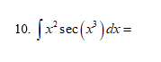 10 X Sec 29 Dx 5 11 3x 1 1