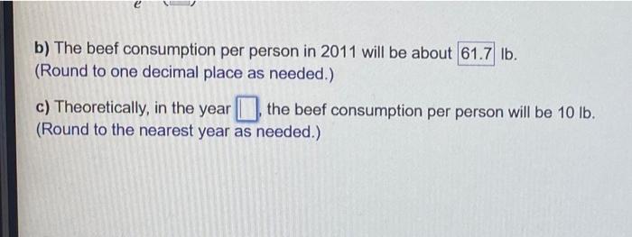 The Cost Of Beef Per Person Was Out 2000 And 70 2001 Met Common The 2000 Is Decreasing Scoring In The Exponential Camo 2
