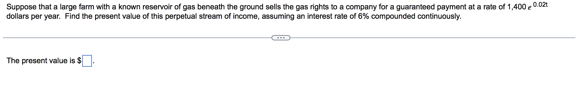 Suppose That A Large Farm With A Known Reservoir Of Gas Beneath The Ground Sells The Gas Rights To A Company For A Guara 1