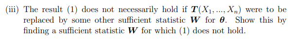 Consider A Random Sample Of Size N X1 Xn From A Distrbution For Which The Joint Density Of The X1 Xy Has The 2