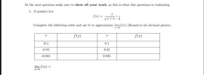 In The Next Question Make Sure To Show All Your Work As This Is What This Questions Is Evaluating 1 5 Points Let Vi 1