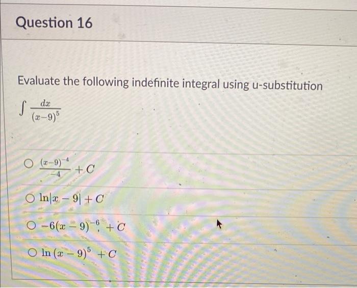 Question 12 1p Using U Substitution S 42 V22 1 Dx Is Equivalent To O S4uvu 1 Du O8 Vu Du O 45 Vu2 1 Du O2vudu 2