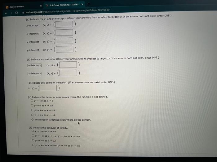 7 54 Curve Sketching Mathx Activity Stream Webassign Net Web Student Assignment Responses Last Dep 28616820 A Indica 1