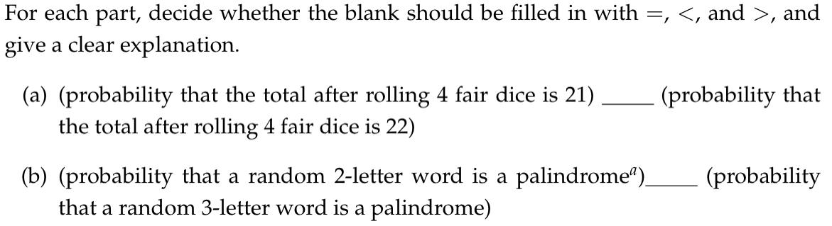 Probability Please Give Clear Explanation 1