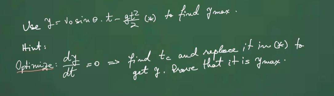 Use I Do Sine T Gt T To Fined Imax Optimize Da Find Te And Replace It In To Hint Dy Get J Prove That 1