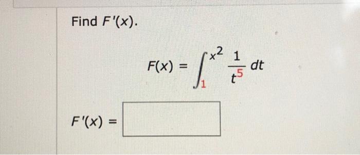 Find F X F X 5 Le Dt F X 1