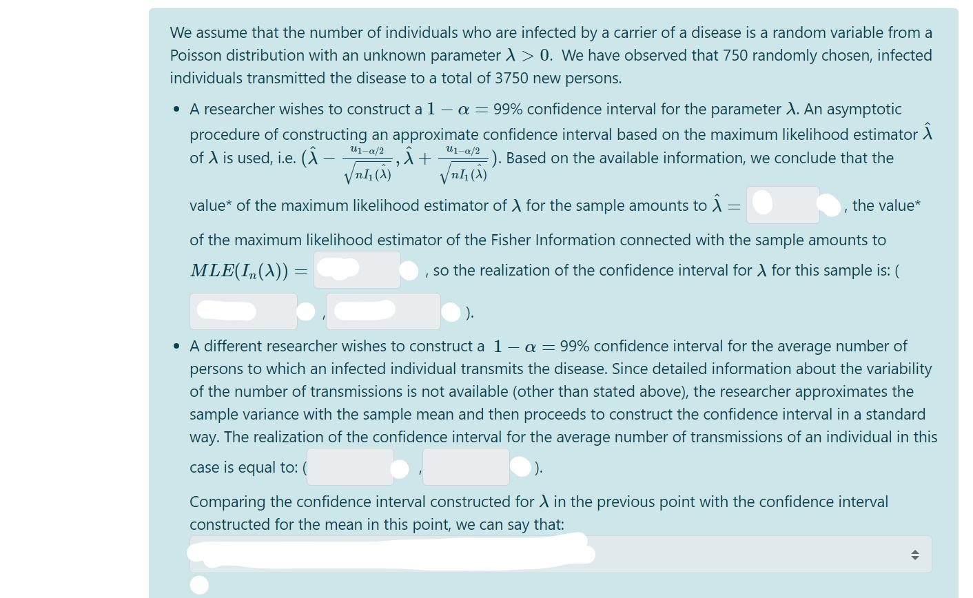We Assume That The Number Of Individuals Who Are Infected By A Carrier Of A Disease Is A Random Variable From A Poisson 1