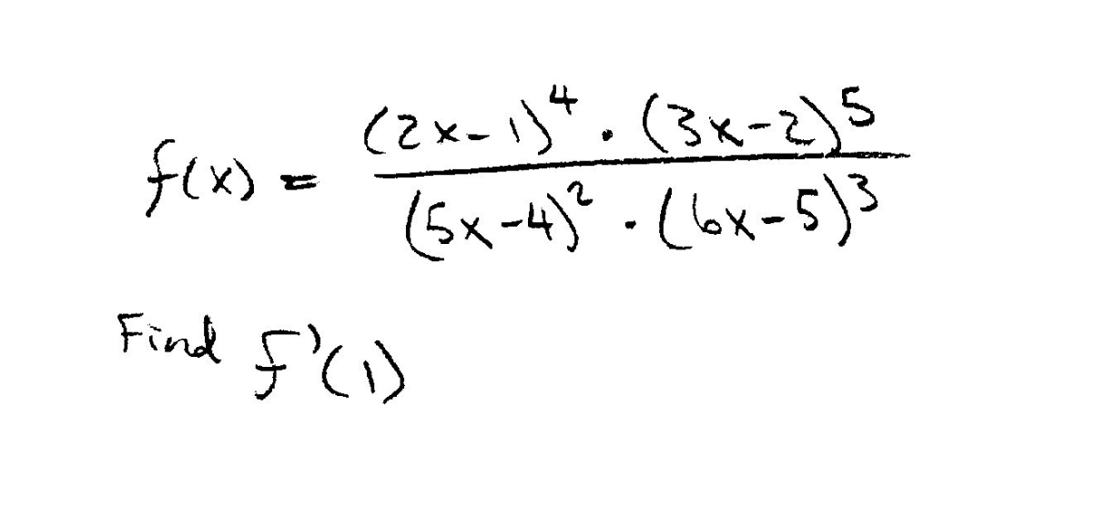 4 F X 2x 1 3x 2 5 5x 4 6 5 3 Find F 1 1