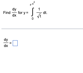 Dy Find Dx For Y Dt T 0 Dy Dx 1