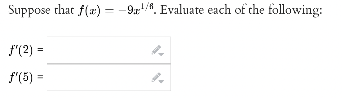 Suppose That F X 9x1 6 Evaluate Each Of The Following F 2 F 5 1