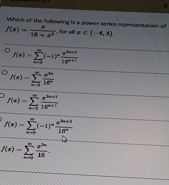For Each Of The Following Series Find The Sum Or Determin That It Diverges I Nya 1 7 5 Select N0 1 32n 1 2