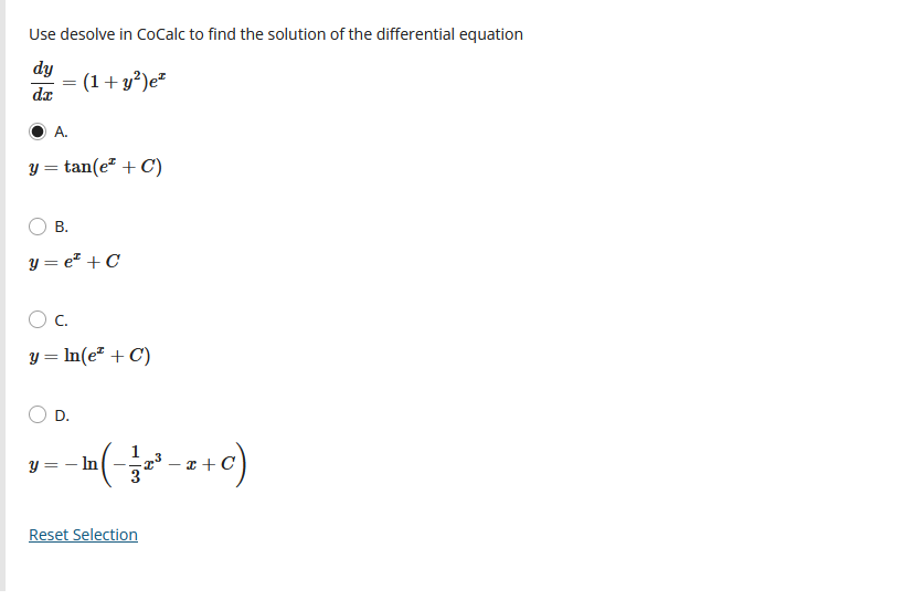 Use Desolve In Cocalc To Find The Solution Of The Differential Equation 1