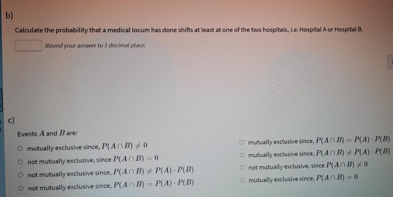 A Recruitment Agency Has A List Of 10 Medical Locums Labelled And Listed In The Following Sample Space S 1 2 3 4 5 6 2